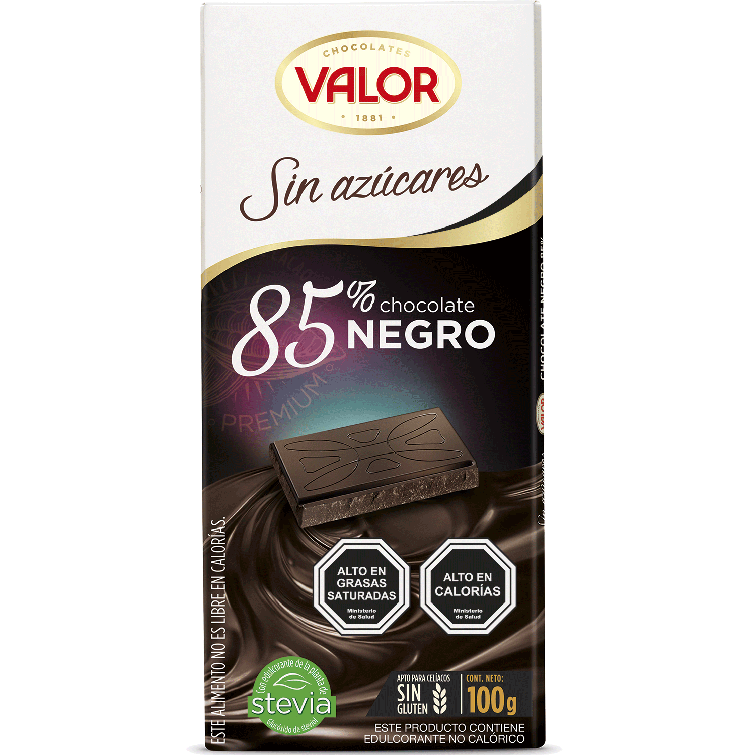 Tableta de chocolate sin azcar